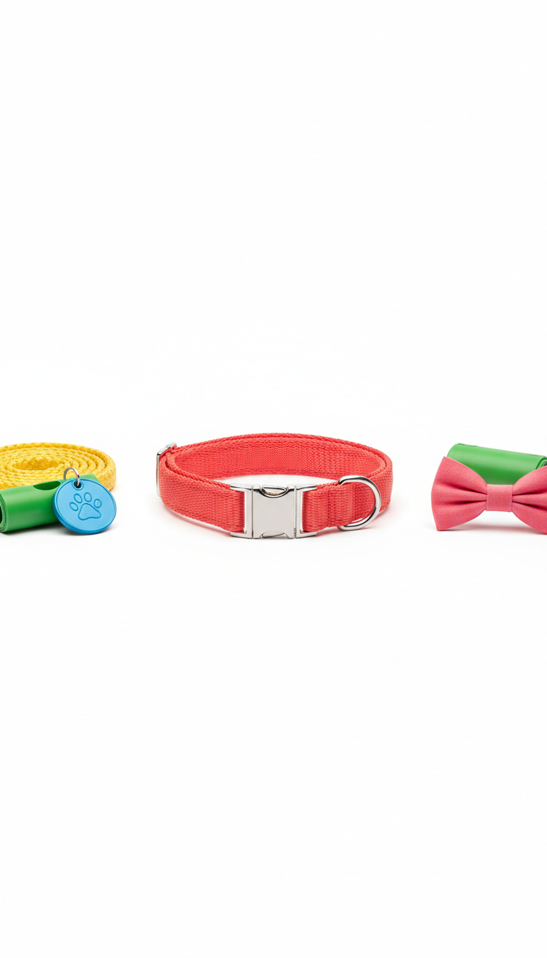 Coral Everyday Dog Collar — illustrative sample